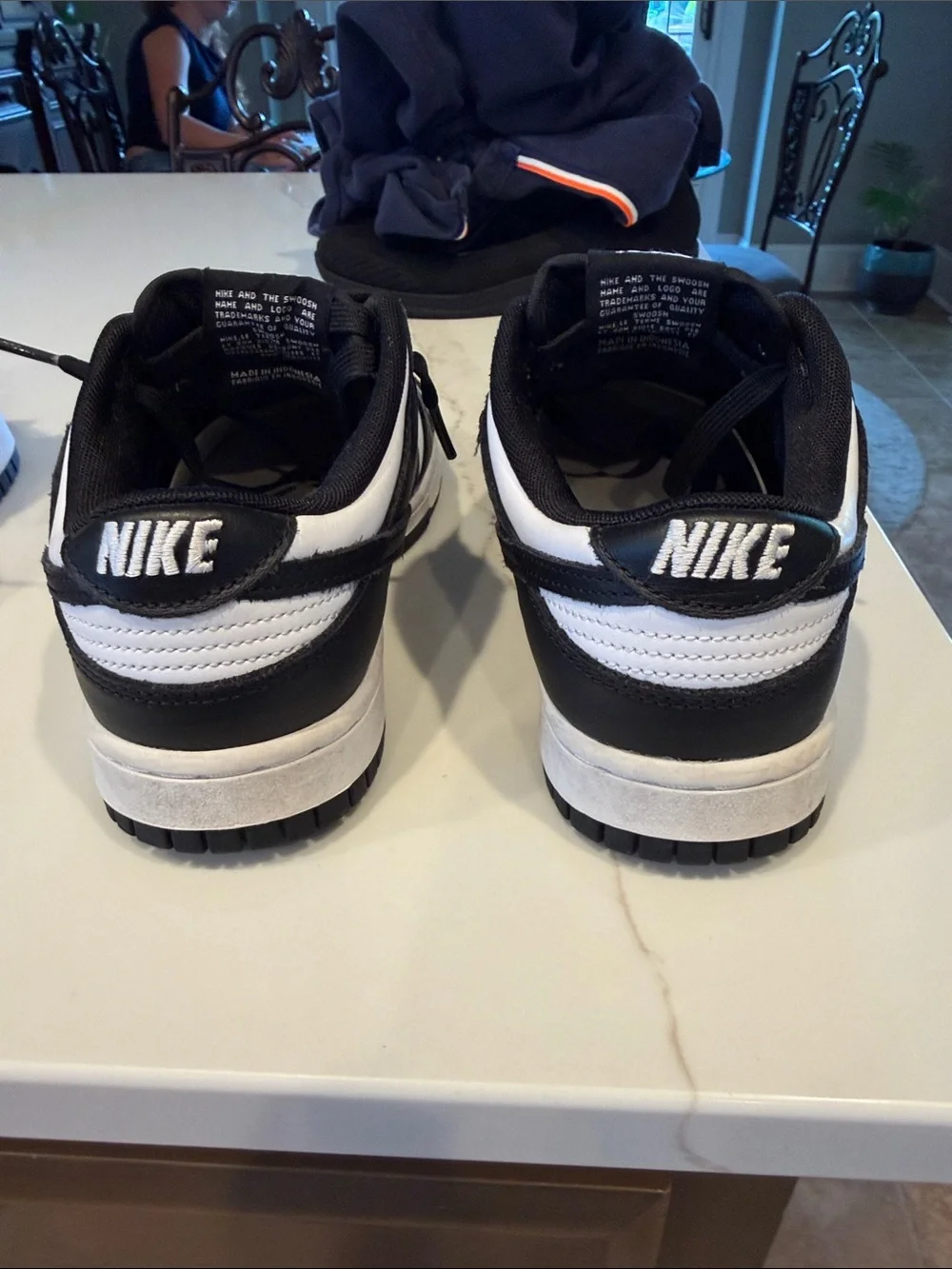 Nike Men’s Black and White Low-Top Sneakers — Classic Contrast